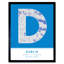 Dublin Ireland City 1 Piece Single Picture Frame Wall Art