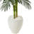 54'' Faux Palm Tree in Stone Planter