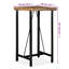 Jillian Solid Wood Top Metal Base Dining Table