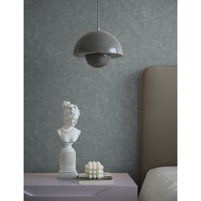 Rouleau de papier peint L 33 pi x l 20,9 po Keiley Beloit, Gris foncé