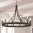 Marconi 12-Light Dimmable Wagon Wheel Chandelier-1213244987