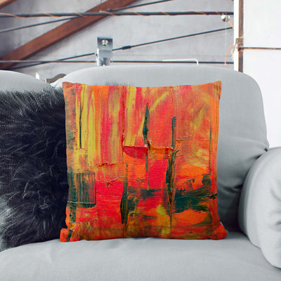 Abstract Square Throw Cushion