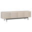 Meuble télé 70 po pour téléviseur de 75 po ou moins avec portes cannelées, rangement et gestion des câbles - Console média moderne en aulne pour salon Mid-Century | Whitman-948202710-998068566