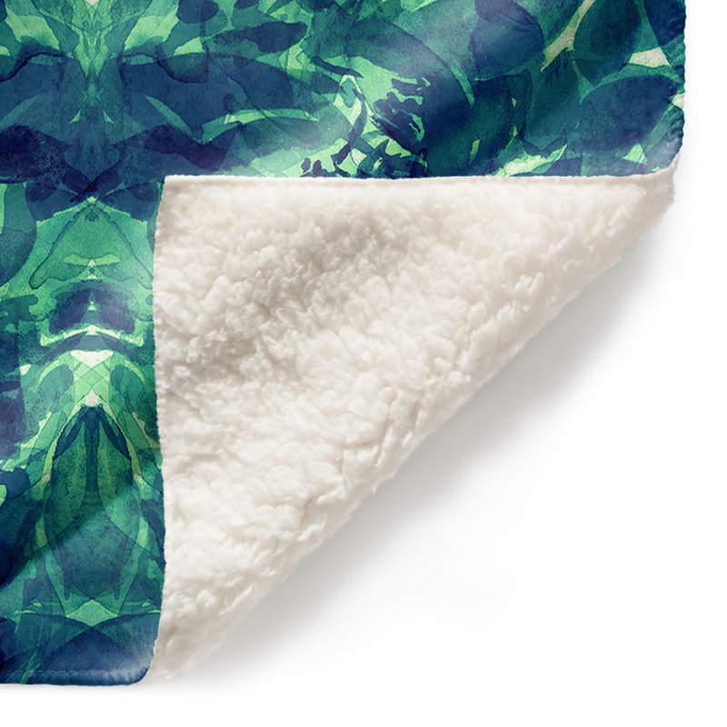 Couverture sherpa enchanted forest x doux, l 68 po x L 80 po