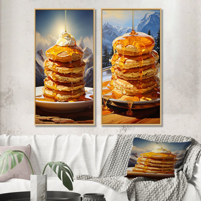 Pancake Peaks - Ensemble de 2 décorations murales déjeuner
