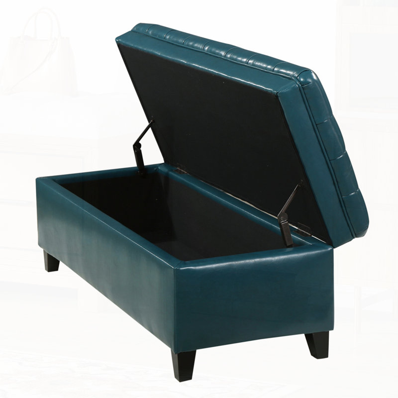 Rectangular bench design, Teal