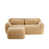 Tissu beige / fausse fourrure / nounours