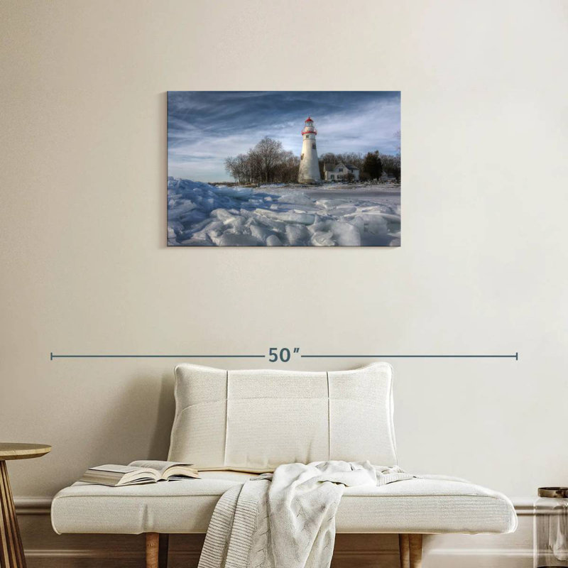 Aletra Winter au phare de Marblehead, H 20 po x l 30 po