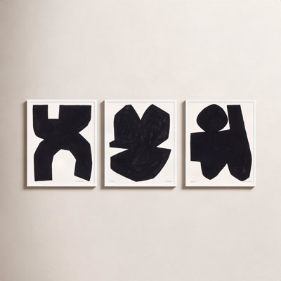 Shauna "Module on White" 3-Piece Painting Set