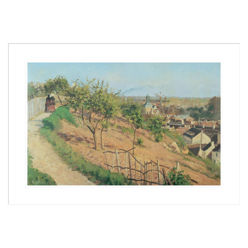 La Ruelle des Poulies à Pontoise par Camille Pissarro, H 21,14 po x l 29,5 po