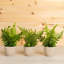 Ensemble de 3 plantes artificielles en pot