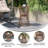 Fielder Round Metal Outdoor Side Table , 15.75'' in. W 15.75'' in. D