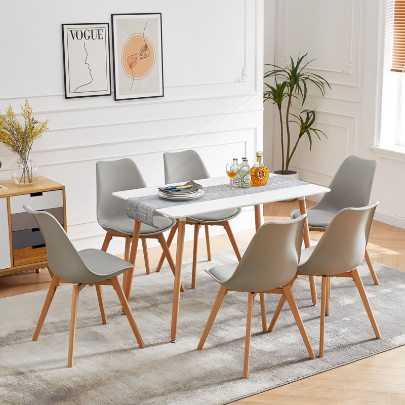 Milana 6 - Person Dining Set, Grey