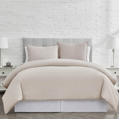 Ensemble de housse de couette en microfibre surdimensionné Pom Pom par Southshore Fine Linens