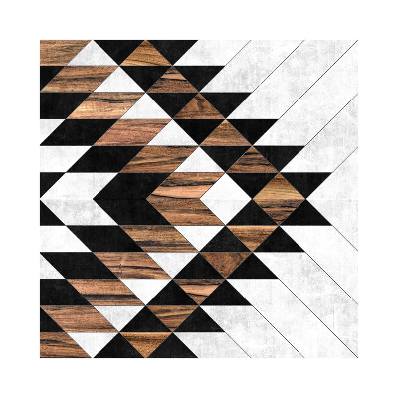 Urban Tribal Pattern No.9 by Zoltan Ratko - Print on Canvas, Wrapped Canvas, 45.72 cm H x 45.72 cm W x 1.91 cm D