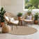 Chery Round Indoor & Outdoor Boho Brown Rug
