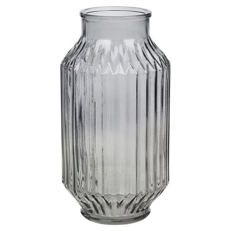Iva Glass Table Vase, Grey
