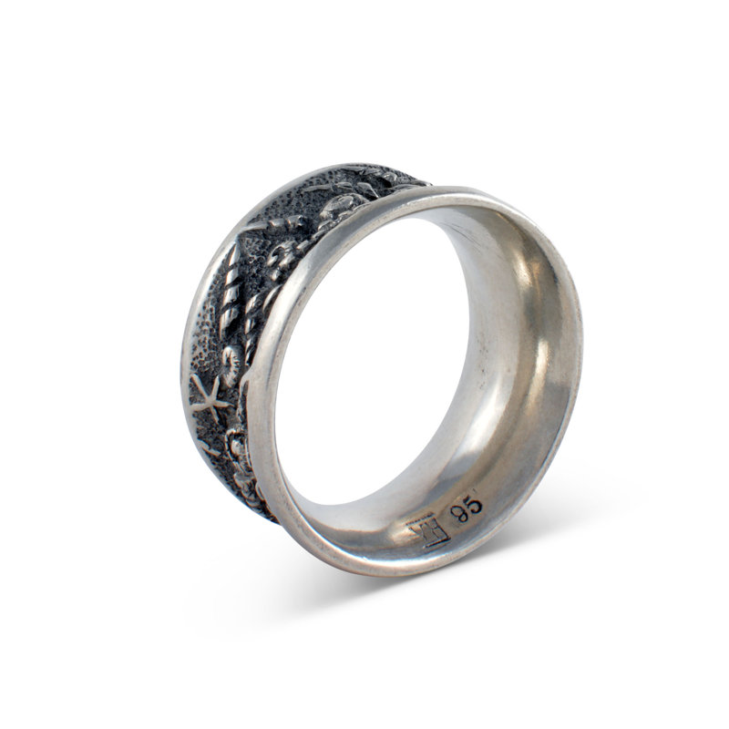 Coastal Tide Pool Metal Napkin Ring