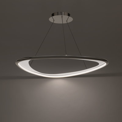 Oyster Dimmable LED Pendant 4CCT With Built -in Color Temperature Switch, 2700K/3000K/3500K/4000K