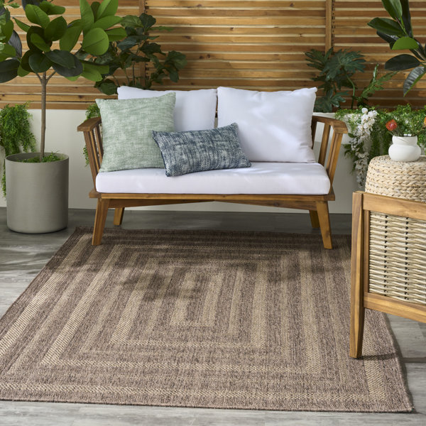 Gracie Oaks CasarezBrown Outdoor Rug - Wayfair Canada