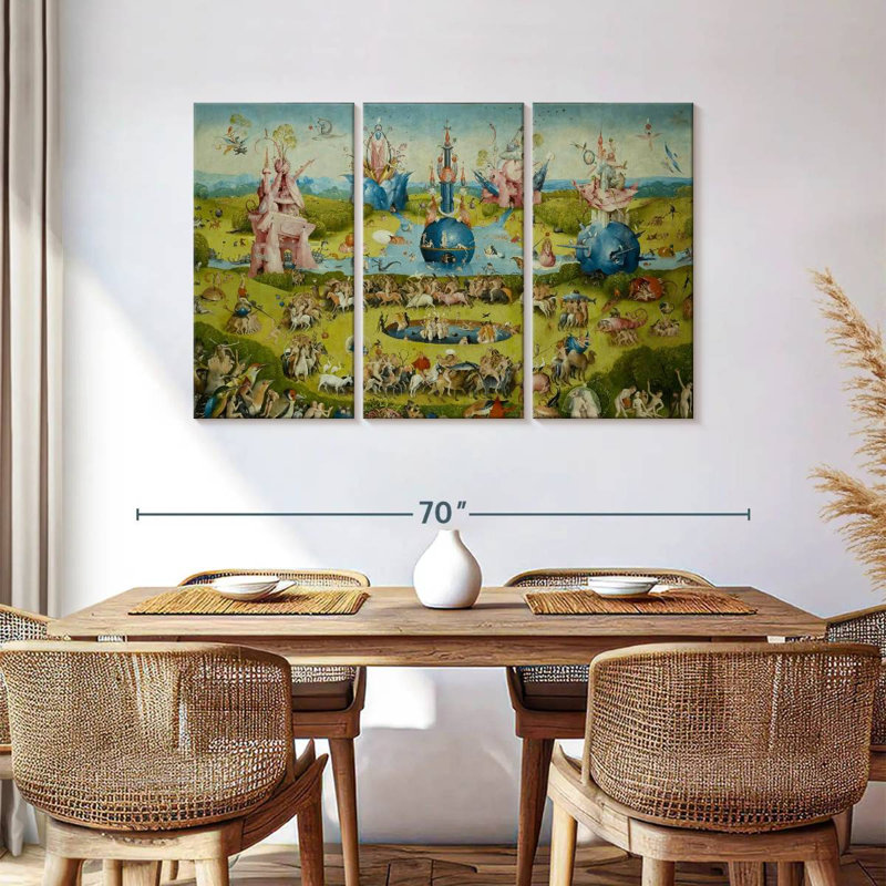 Leisha Le jardin des délices terrestres IV, H 36 po x l 57 po