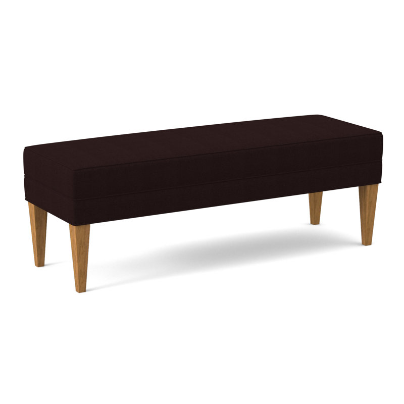 Livery Upholstered Bench, Amber, Filigree Ivory