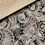 Courtepointe 6 pièces avec coussins décoratifs - taille double / grand, courtepointe à la mode noire, envers en microfibre, rembourrage en coton pour le style, coussins brodés, motif classique lavable à la machine de 6 po au lit, facile à laver