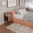 3-Tier Nightstands With Charging Station,Set Of 2,End Table,Bed Side Table With Two Fabric Drawers