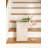 Braided Bankuan and Rattan Stair Basket with Whitewash Finish and Handles-399049766