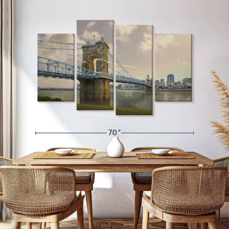Lilie Roebler Bridge dans l'Ohio, H 42 po x l 68 po