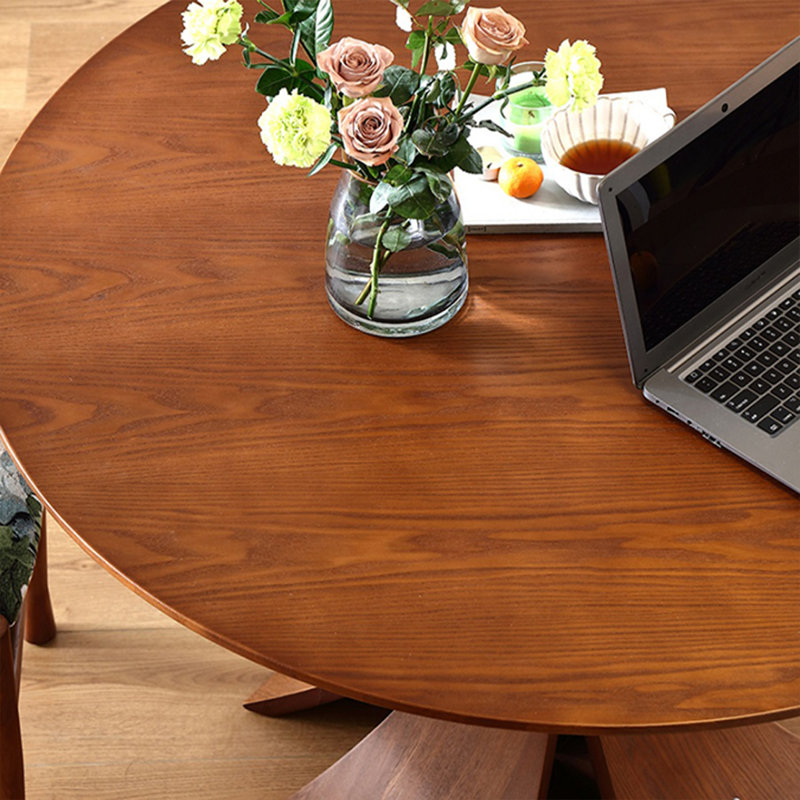 Elegant solid wood dining table, 29.13"H x 51.18"L x 51.18"W