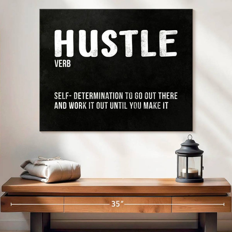 " Hustle Definition " by HustleBroIllustrations, 20" H x 25" W x 1.25"' D