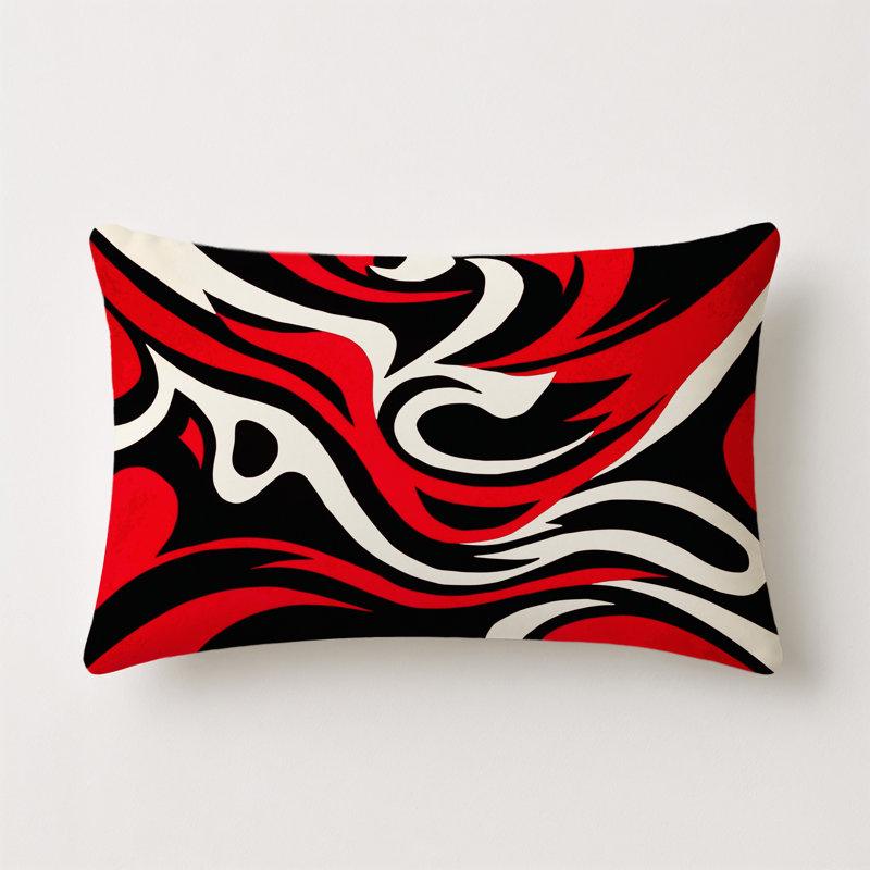 Shadow Blaze Indoor And Outdoor Pillow, Rectangle 25"H x 18"W