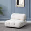 Fauteuil de chambre capitonné en velours l 36,6 po Mio-86134938