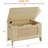 Wood Toy Chest with Safety Hinge, Storage Bench Trunk for Entryway or Playroom, 350 lbs Weight Capacity-2445747