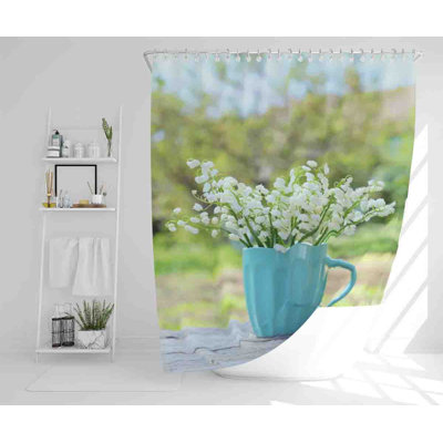 Miru 13 Piece Polyester Shower Curtain Set