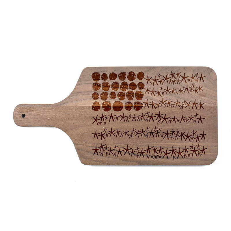 Starfish Flag Cutting Board, Walnut