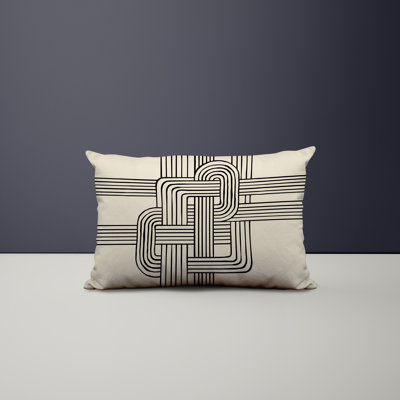 Polyester/Polyester Blend Lumbar Rectangular Indoor/Outdoor Pillow Cover & Insert