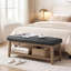 Faux Leather Upholstered Storage Bench-558094246