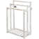 Rustic Freestanding Wooden Towel Rack With 3 Bars And Bottom Storage Shelf For Bathroom, Laundry, Or Poolside Use