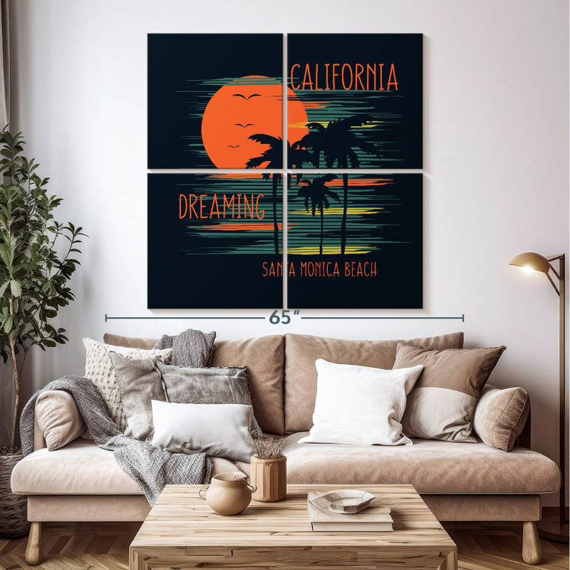 Tergel California Dream Sunset, H 50 po x l 50 po