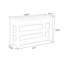 Console 48,83 po avec tiroirs et tablettes Vintage Rustic-2140974992
