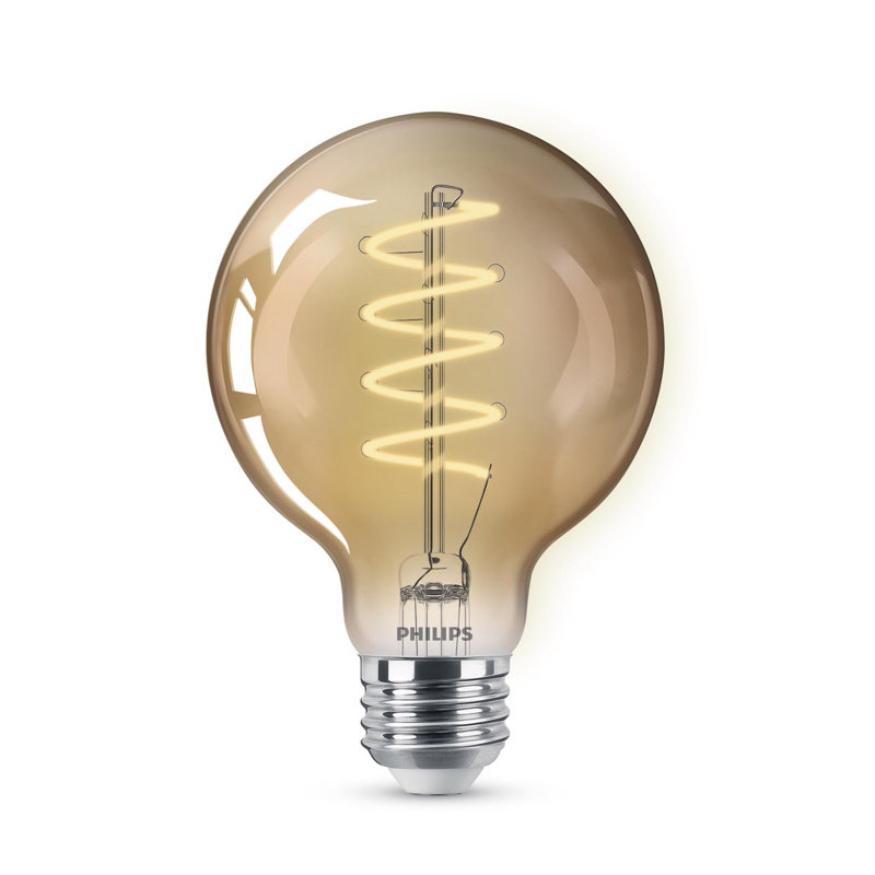 Ampoule à DEL Philips G25 E26 (moyenne) ambre, 60 watts, équivalente, 1 paquet