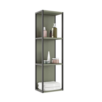 Armoire murale ouverte Zakhar - vert sauge