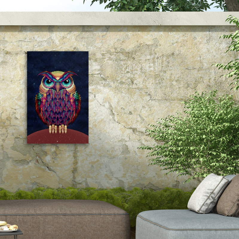 Toile d'extérieur Ali Gulec Owl 2, H 12 po x l 19 po