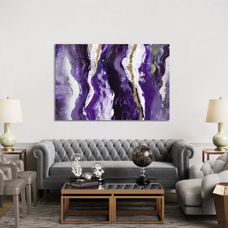Effectus II, Purple, 40" H x 60" W