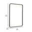Miroir d'appoint mural incassable avec cadre en métal et coins arrondis Arelly-876523357-876523356