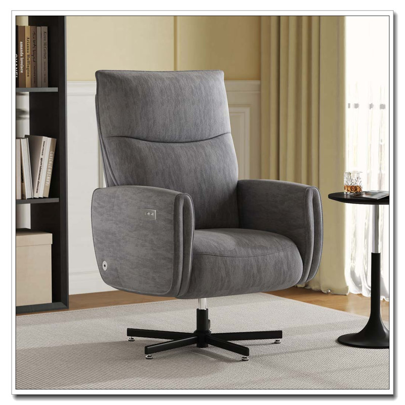 Power Swivel Recliner Chair, Grey