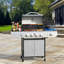 Barbecue au gaz à 4 brûleurs avec brûleur latéral à 4 brûleurs, barbecue au propane en acier inoxydable de 42 000 BTU pour la cuisson en plein air