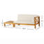 Ensemble de causeuse et table basse d'extérieur en bois d'acacia Seana-69842591-69842590-101249909